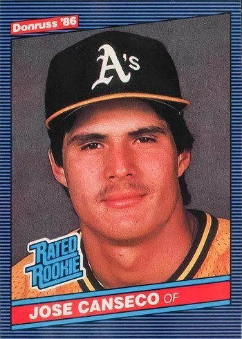 1986 Donruss #39 Jose Canseco Rookie Card 1986 Donruss #39 Jose Canseco Rookie Card