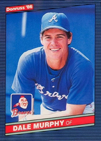 1986 Donruss #66 Dale Murphy Baseball Card 1986 Donruss #66 Dale Murphy Baseball Card