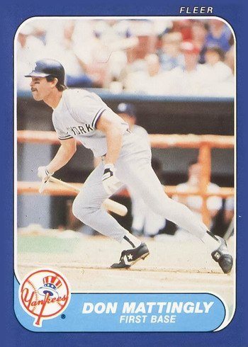 1986 Fleer #109 Don Mattingly Baseball Card