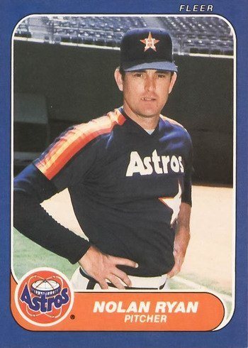 1986 Fleer #310 Nolan Ryan Baseball Card