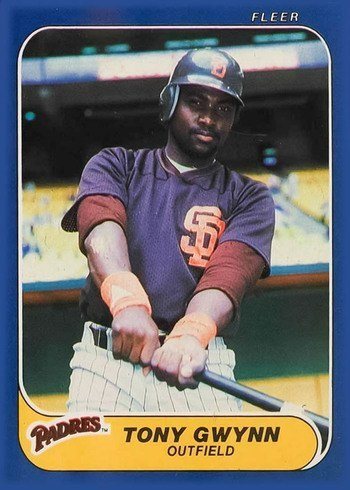 1986 Fleer #323 Tony Gwynn Baseball Card 1986 Fleer #323 Tony Gwynn Baseball Card