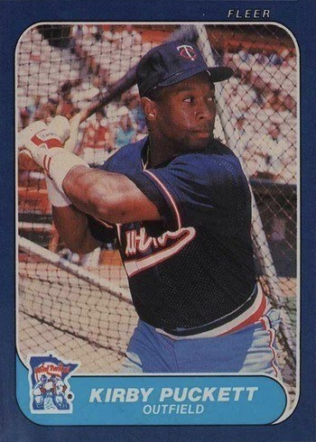 1986 Fleer #401 Kirby Puckett Baseball Card 1986 Fleer #401 Kirby Puckett Baseball Card