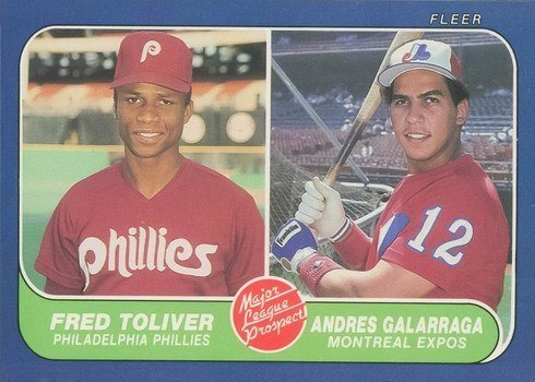 1986 Fleer #647 Andres Galarraga Rookie Card