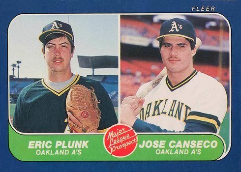 1986 Fleer #649 Jose Canseco Rookie Card