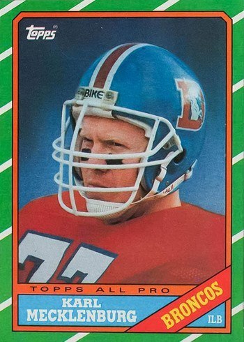1986 Topps #119 Karl Mecklenburg Rookie Card 1986 Topps #119 Karl Mecklenburg Rookie Card