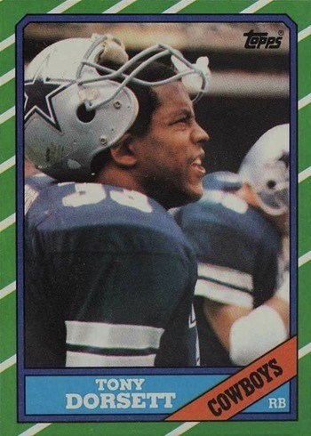 1986 Topps #126 Tony Dorsett Football Card 1986 Topps #126 Tony Dorsett Football Card