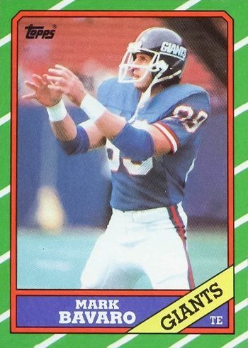 1986 Topps #144 Mark Bavaro Rookie Card 1986 Topps #144 Mark Bavaro Rookie Card