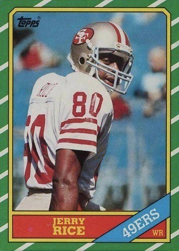 1986 Topps #161 Jerry Rice Rookie Card