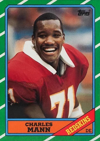 1986 Topps #181 Charles Mann Rookie Card