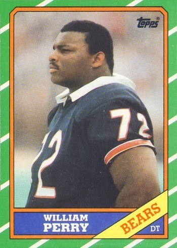 1986 Topps #20 William Perry Rookie Card 1986 Topps #20 William Perry Rookie Card