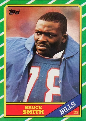 1986 Topps #389 Bruce Smith Rookie Card 1986 Topps #389 Bruce Smith Rookie Card
