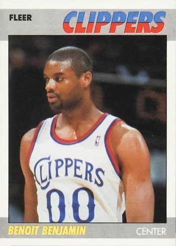 1987 Fleer #10 Benoit Benjamin Basketball Card
