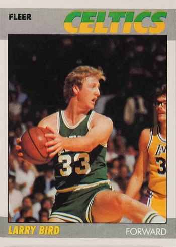 1987 Fleer #11 Larry Bird Basketball Card 1987 Fleer #11 Larry Bird Basketball Card