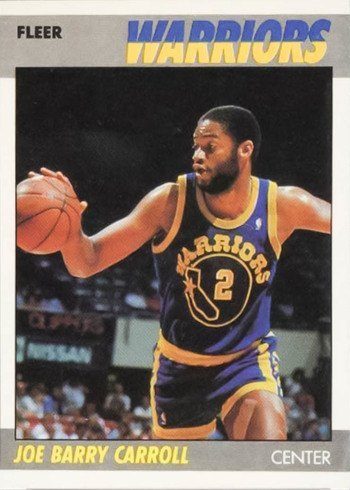 1987 Fleer #16 Joe Barry Carroll Basketball Card 1987 Fleer #16 Joe Barry Carroll Basketball Card