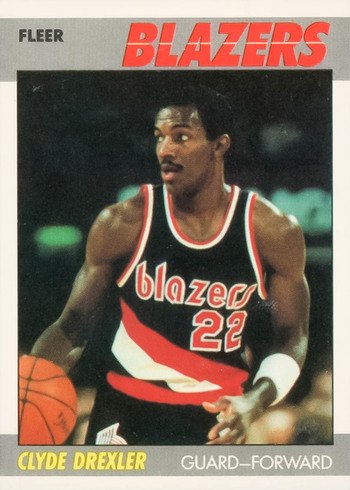 1987 Fleer #30 Clyde Drexler Basketball Card