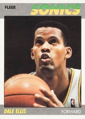 1987 Fleer #33 Dale Ellis Basketball Card 1987 Fleer #33 Dale Ellis Basketball Card