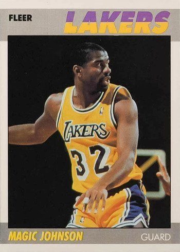 1987 Fleer #56 Magic Johnson Basketball Card
