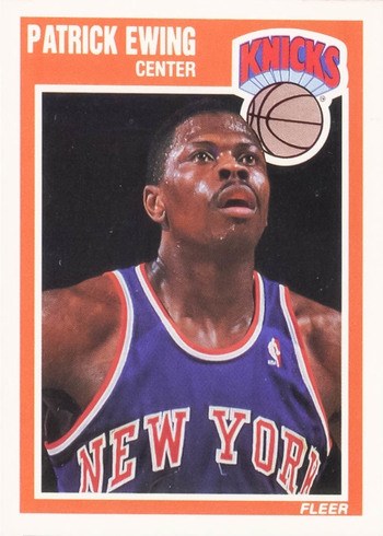 1989 Fleer #100 Patrick Ewing Basketball Card