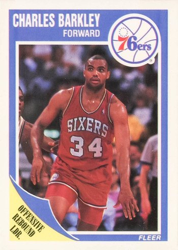1989 Fleer #113 Charles Barkley Basketball Card