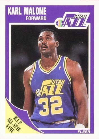 1989 Fleer #155 Karl Malone Basketball Card