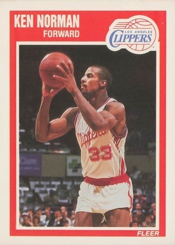 1989 Fleer #72 Ken Norman Basketball Card