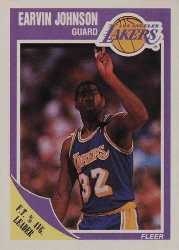 1989 Fleer #77 Magic Johnson Basketball Card