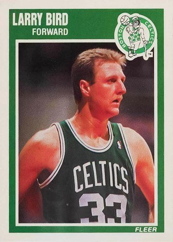 1989 Fleer #8 Larry Bird Basketball Card