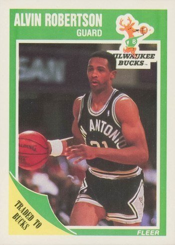 1989 Fleer #90 Alvin Robertson Basketball Card