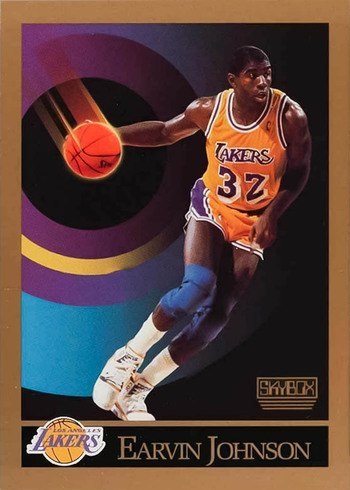 1990 Skybox #138 Magic Johnson Basketball Card 1990 Skybox #138 Magic Johnson Basketball Card