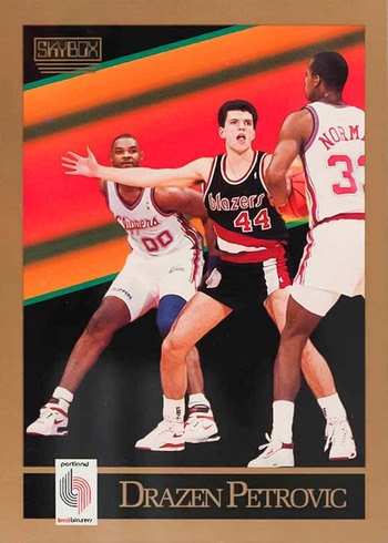 1990 Skybox #237 Drazen Petrovic Rookie Card 1990 Skybox #237 Drazen Petrovic Rookie Card