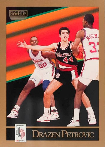 1990 Skybox #237 Drazen Petrovic Rookie Card