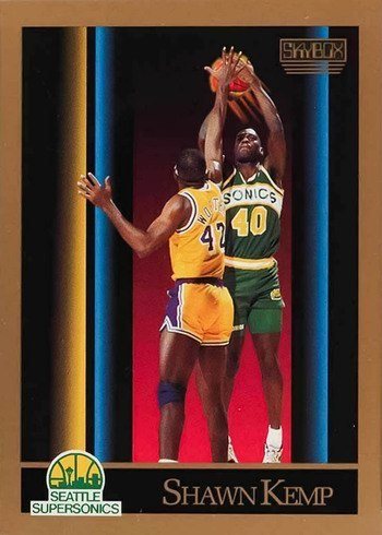 1990 Skybox #268 Shawn Kemp Rookie Card