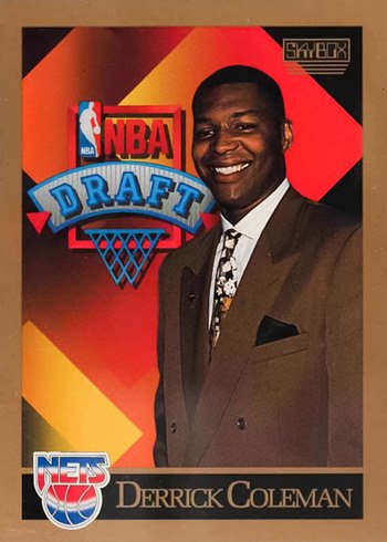 1990 Skybox #362 Derrick Coleman Rookie Card