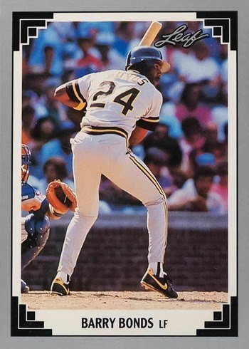 1991 Leaf #261 Barry Bonds Baseball Card 1991 Leaf #261 Barry Bonds Baseball Card