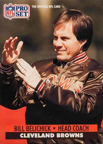 1991 Pro Set #126 Bill Belichick Rookie Card 1991 Pro Set #126 Bill Belichick Rookie Card