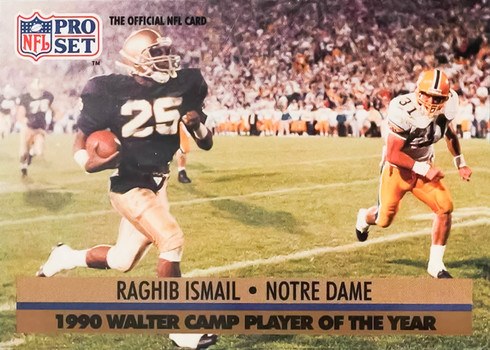 1991 Pro Set #36 Rocket Ismail Rookie Card 1991 Pro Set #36 Rocket Ismail Rookie Card