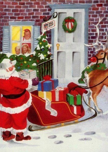 1991 Pro Set Santa Claus Football Card 1991 Pro Set Santa Claus Football Card