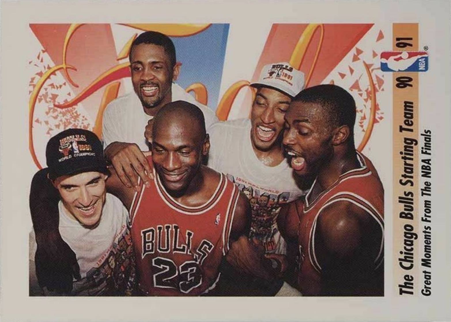 1991 Skybox #337 Chicago Bulls Team Basketball Card 1991 Skybox #337 Chicago Bulls Team Basketball Card