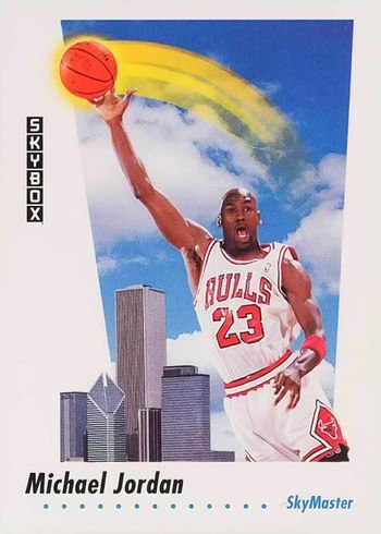 1991 Skybox #583 Michael Jordan Sky Master Basketball Card 1991 Skybox #583 Michael Jordan Sky Master Basketball Card