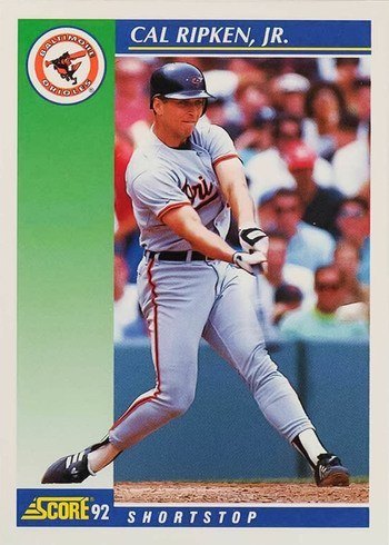 1992 Score #540 Cal Ripken Jr. Baseball Card 1992 Score #540 Cal Ripken Jr. Baseball Card
