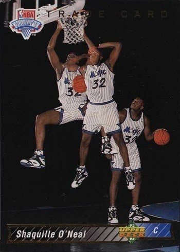 1992 Upper Deck #1 Shaq Rookie Card (Trade Card)