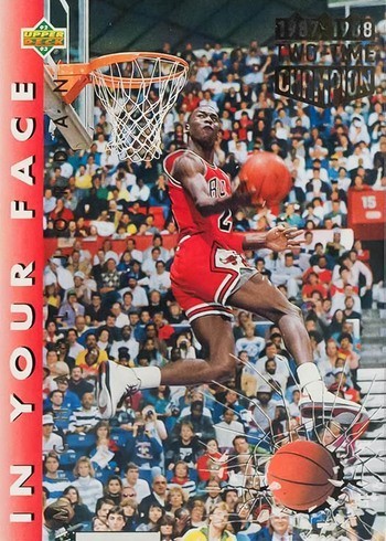 1992-93 UPPER DECK MICHAEL JORDAN / PIPPEN SCORING THREATS #62 BASKETBALL  CARD