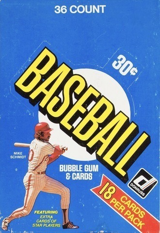 Unopened Box of 1981 Donruss Baseball Cards Unopened Box of 1981 Donruss Baseball Cards