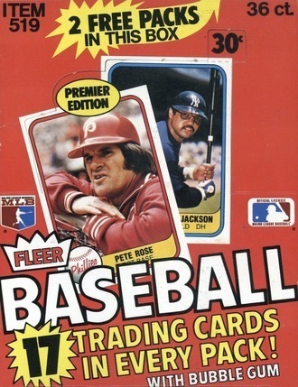 Unopened Box of 1981 Fleer Baseball Cards Unopened Box of 1981 Fleer Baseball Cards