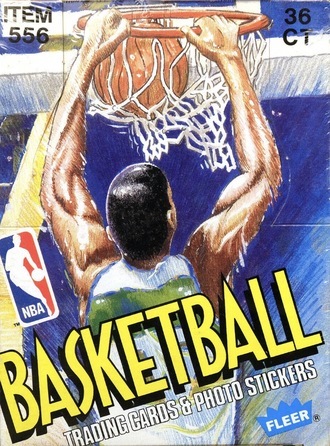 Unopened Box of 1989 Fleer Basketball Cards