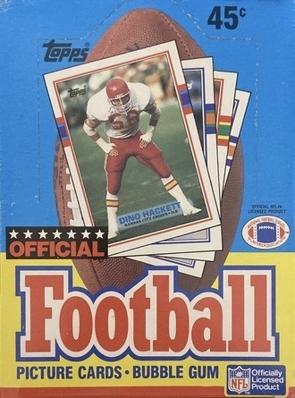 Unopened Box of 1989 Topps Football Cards