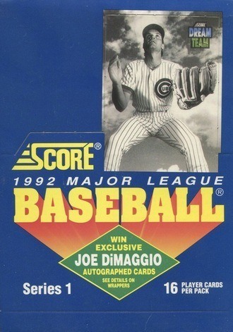 Unopened Box of 1992 Score Baseball Cards