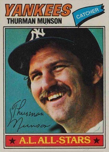 1977 Topps #170 Thurman Munson Baseball Card 1977 Topps #170 Thurman Munson Baseball Card