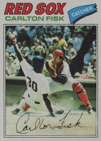 1977 Topps #640 Carlton Fisk Baseball Card 1977 Topps #640 Carlton Fisk Baseball Card