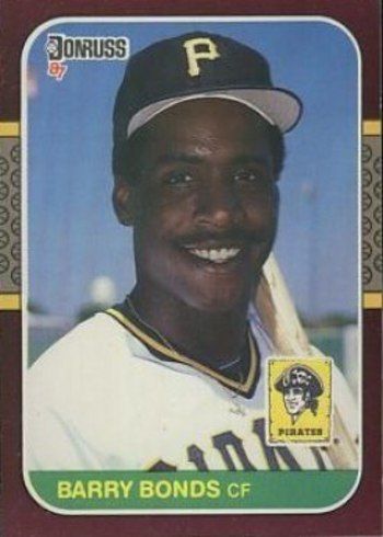 1987 Donruss Opening Day #163 Barry Bonds Rookie Card Correct Version With Bonds On Front